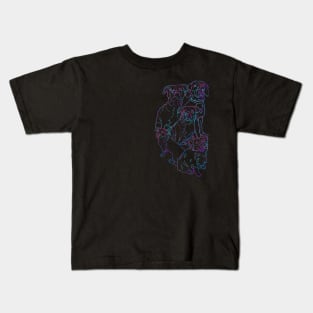 Dog Pile: Electric Blues Clues Kids T-Shirt